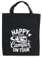 Preview: Camper Baumwolltasche: Happy Camper on Tour