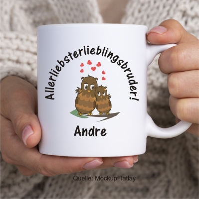 Keramikasse: Lena- Allerliebsterlieblingsbruder - Name