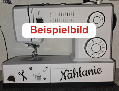 Nähmaschinenaufkleber: Nählanie DIN A4 Bogen