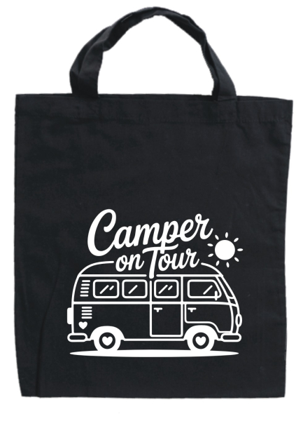 Camper Baumwolltasche: Camper on Tour