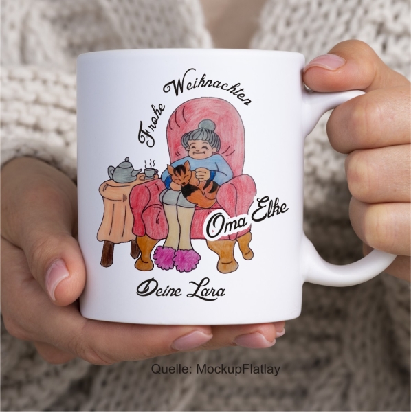 Tasse: Lena- Lieblingsoma  *personalisiert*