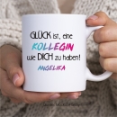 Keramikasse: Lena- Glück ist eine Kollegin wie dich zu haben- Name
